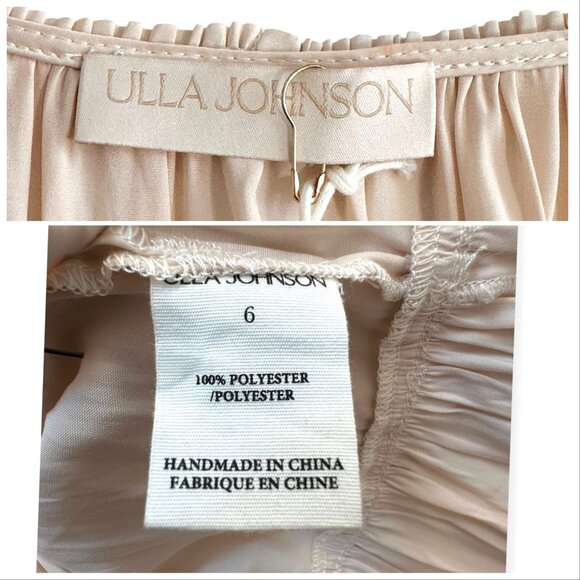 Ulla Johnson Gemma Plisse Mini Dress In Dawn, Size 6, New with Tag, $575 MSRP - Picture 6 of 16